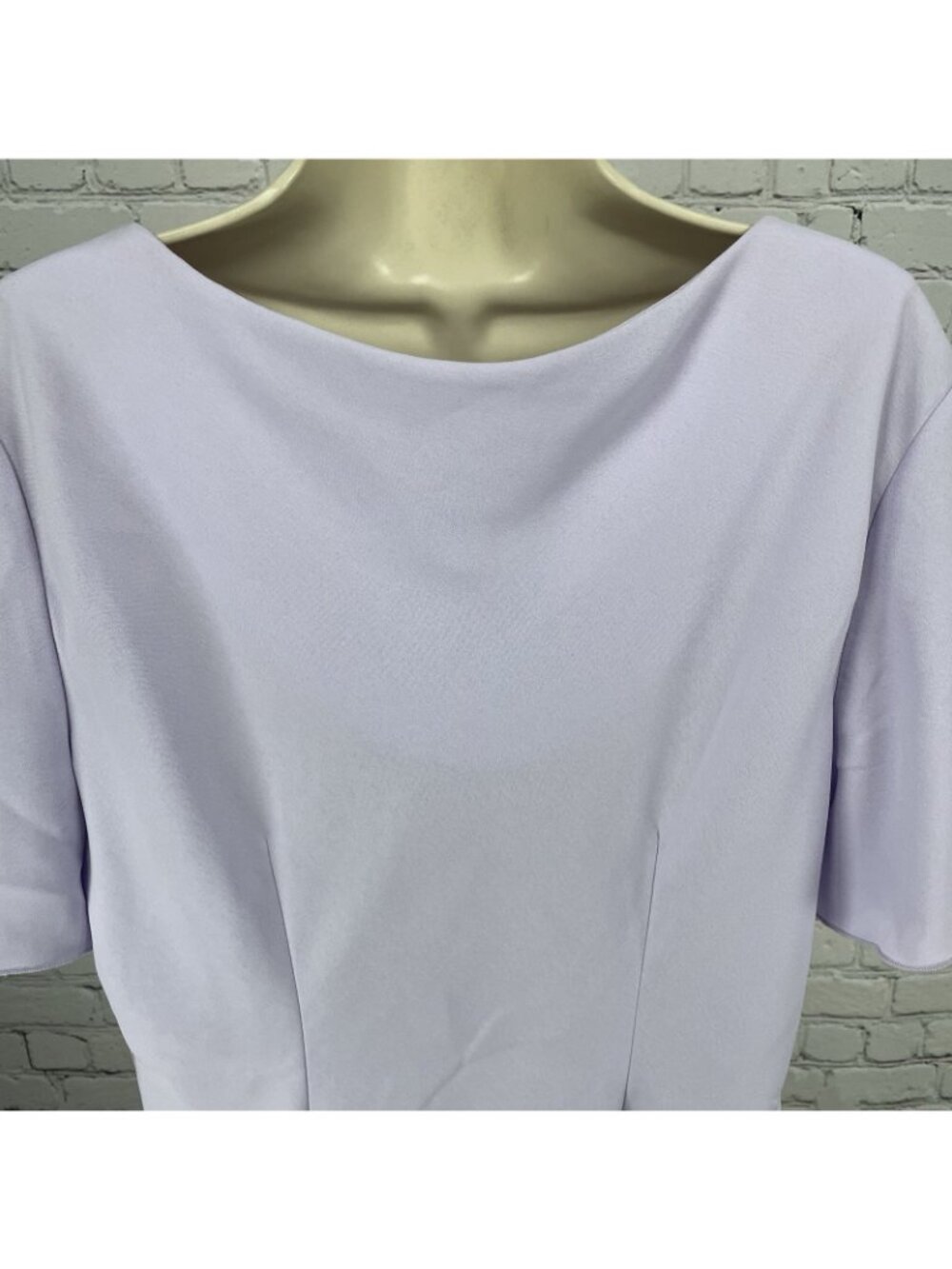 NWD Dressbarn Purple Embroidered Floral Flutter Short Sleeve Blouse Top Size 16W - Picture 16 of 16